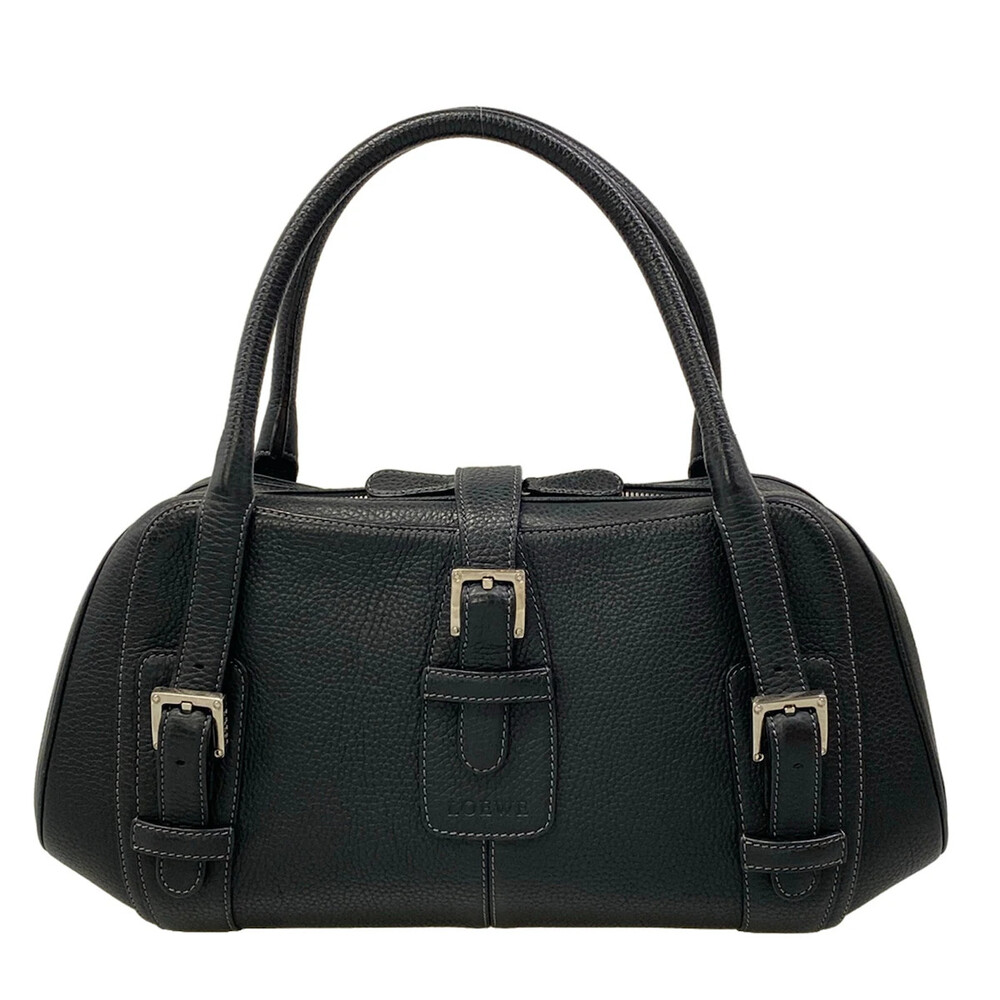 Loewe Senda Black Leather Handbag #334480L88B